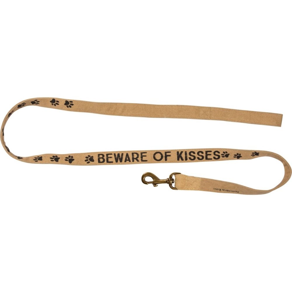 COPY - PRIMITIVE BY KATHY Dog Leash - Beware Of Kisses